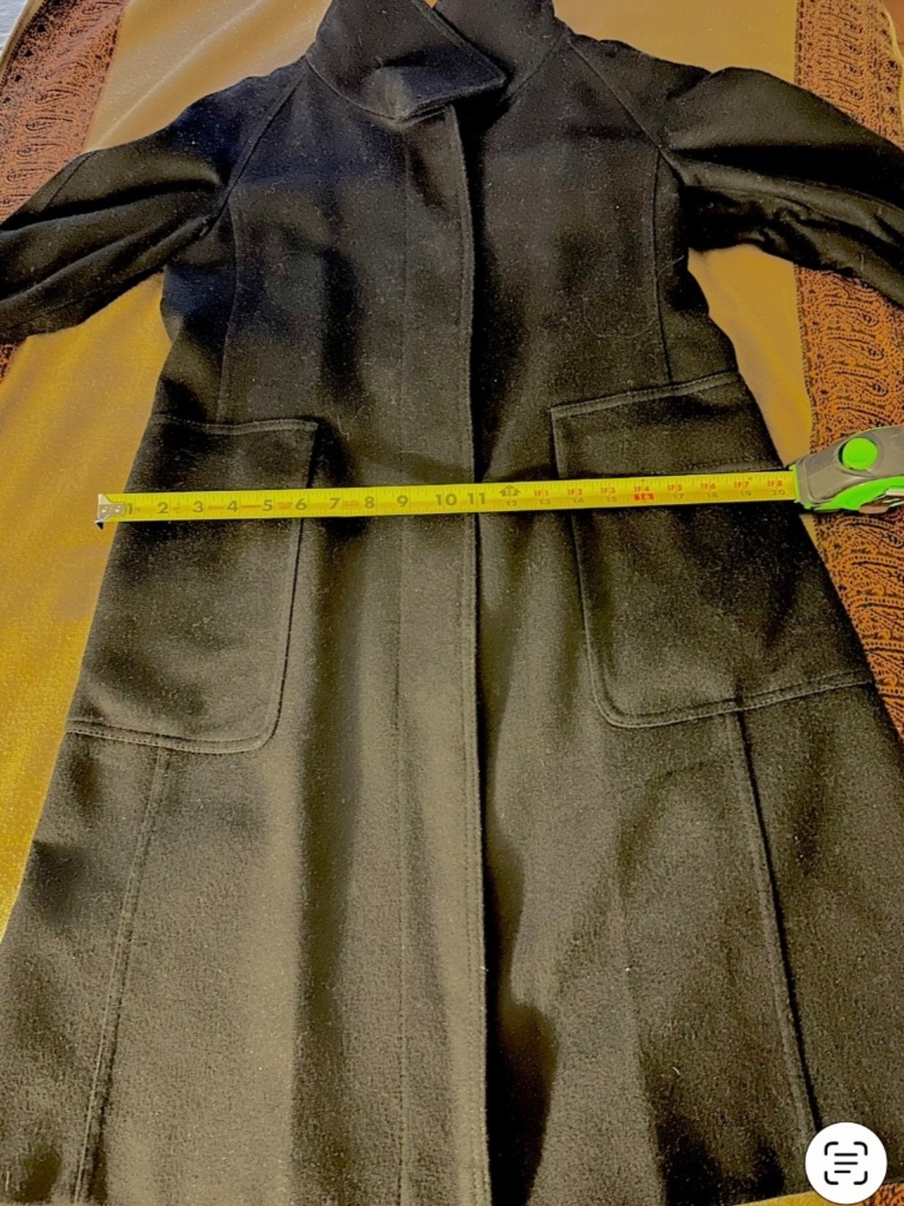 BURBERRY London Black Wool Cashmere Tailored Coat US 10 - Picture 7 of 10
